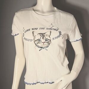 Messy Bun Just Chillin "Going to Give You the Wrong Number" Tee Size M